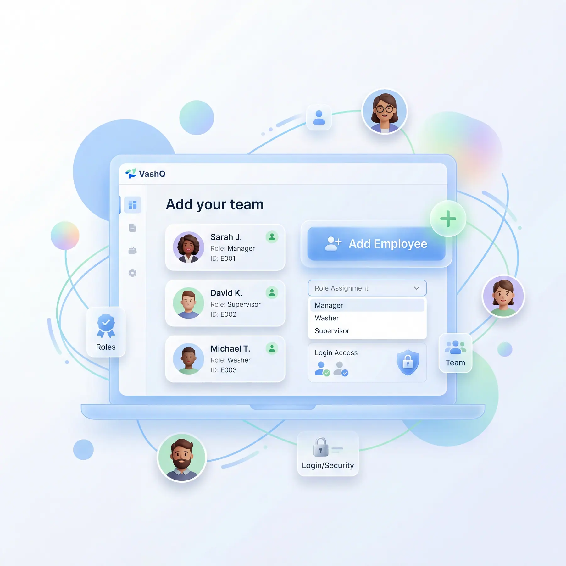 Step 2: Add your team in Vashq