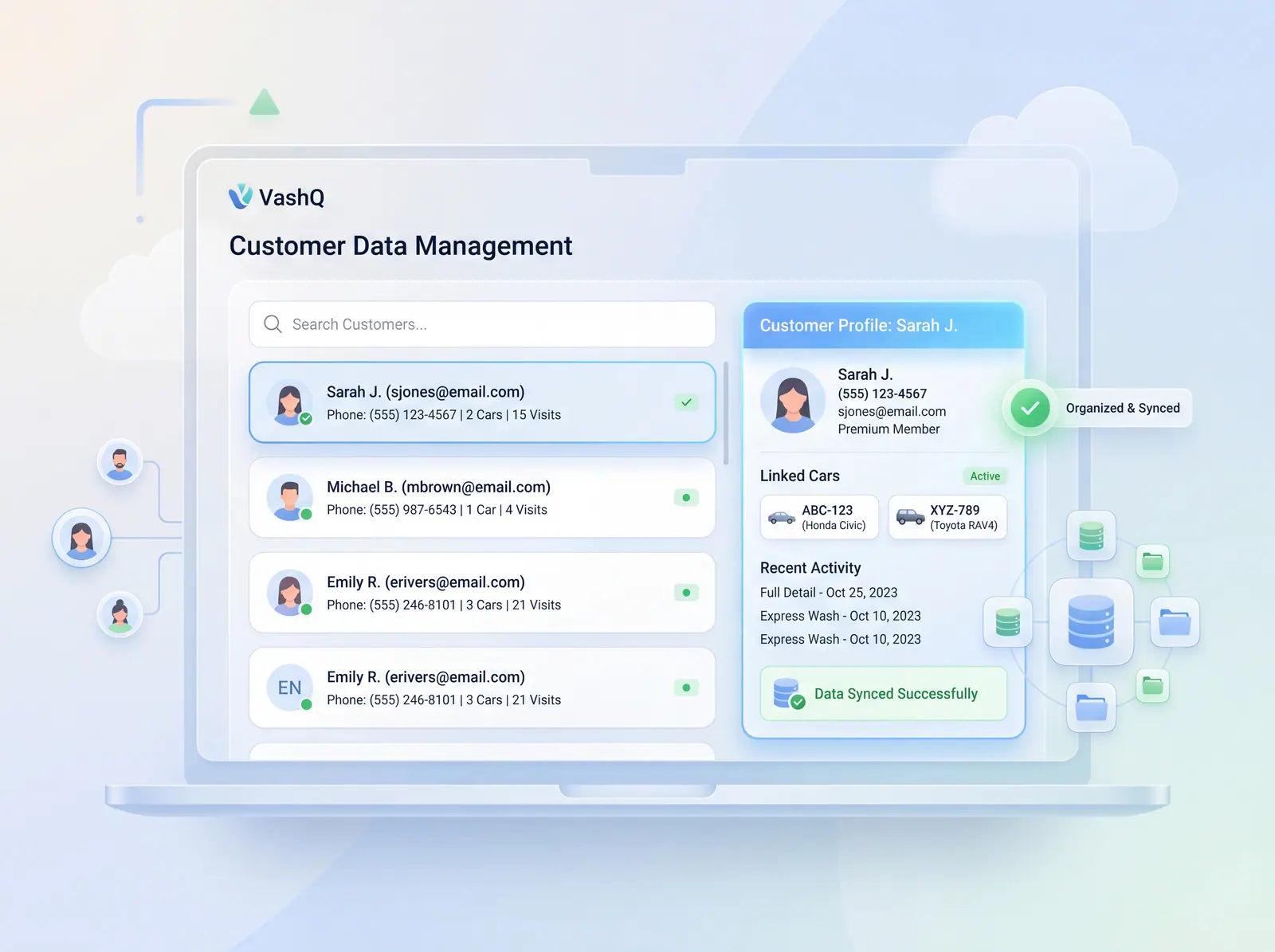 Customer data management