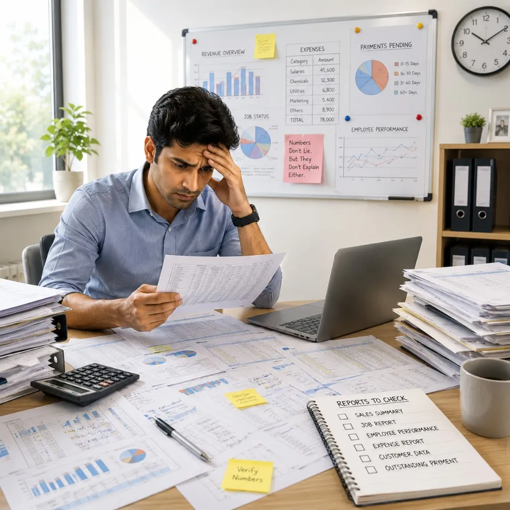 Manual Report Analysis problem illustration
