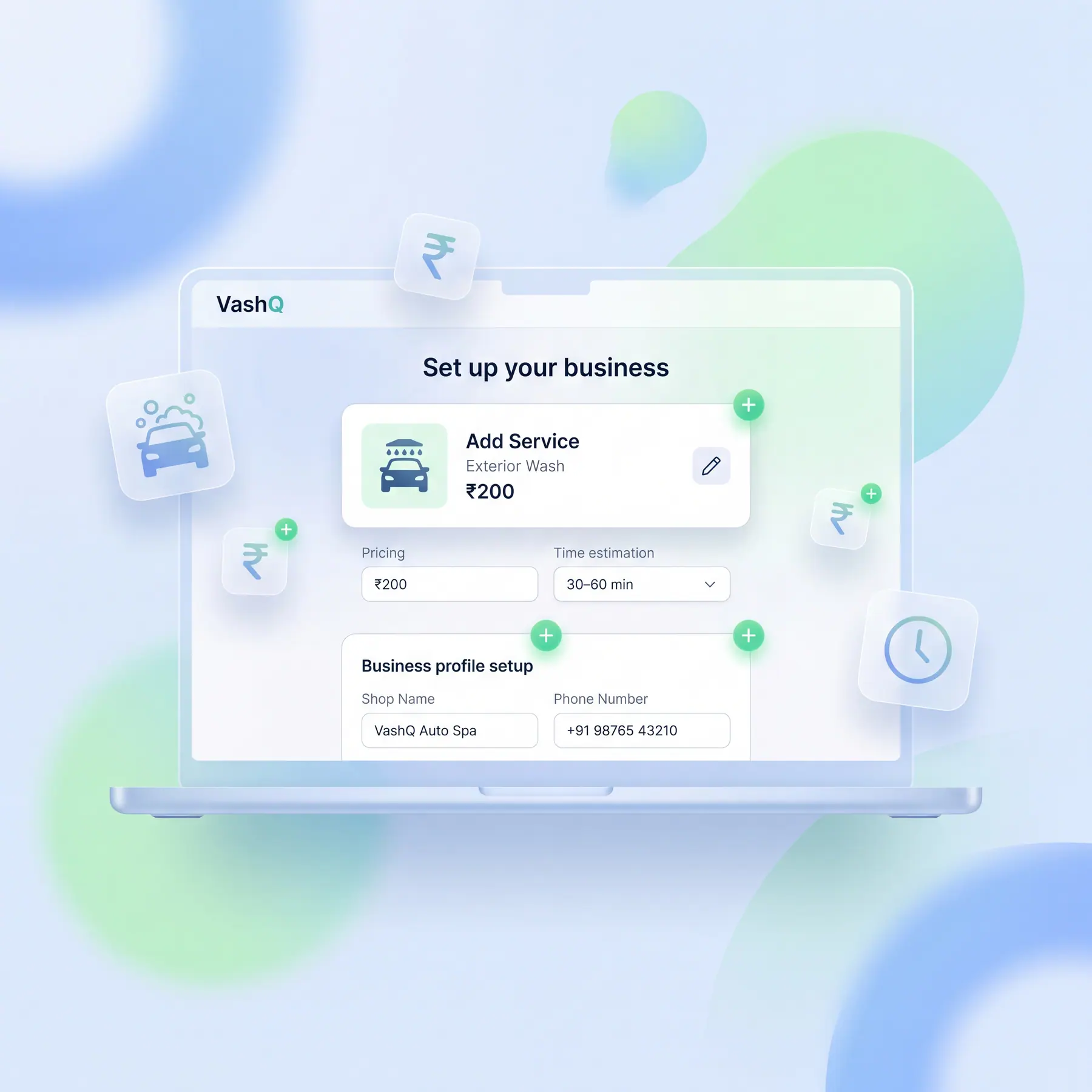 Step 1: Set up your business in Vashq