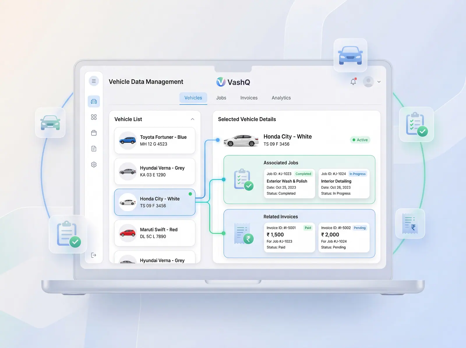 Vehicle data management