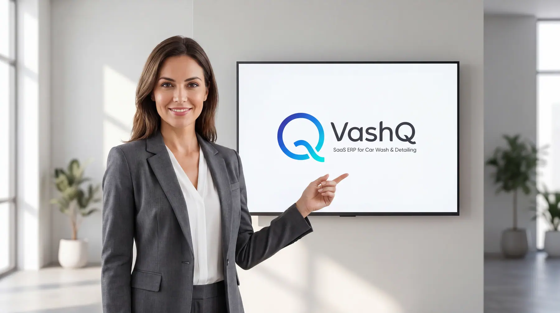 Vashq car wash management dashboard preview